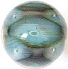 flameworked glass marble