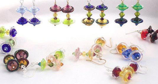 Jetson Glass Earrings From GlassPens.com