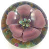 Rose Flower Flamerworked Glass Button